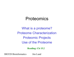 Proteome - Nematode bioinformatics. Analysis tools and data