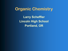 Organic Chemistry - Portland Public Schools