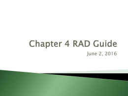 Chp 4 notes-key to RAD guide