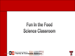 More Fun In the Food Science Classroom