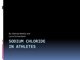 Sodium Chloride in Athletes