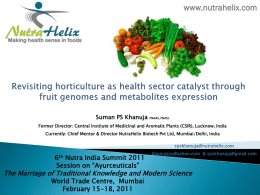 NutraHelix Biotech - Nutra India Summit
