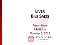 Liver Bile Salts - Stanford Medicine