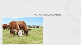 Nutritional disorders