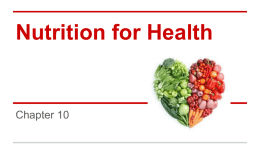 Nutrition for Health