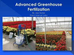 Advanced Greenhouse Fertilization