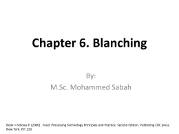 Chapter 6. Blanching