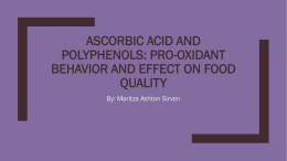 Pro-oxidant behavior and effect on food quality