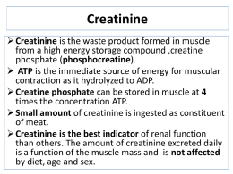 creatinine, urea andx