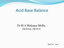 Acid Base balance May 2015 x