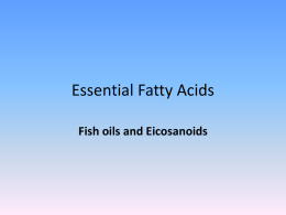Power Point on Fish Oils