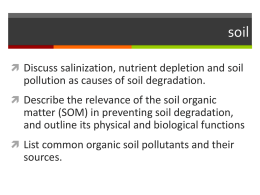 Soil : soil degradation
