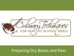Preparing Dry Beans and Peas - presentation