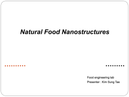 Nanoscience Studies of Food Structures