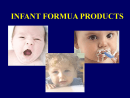 infant formua products