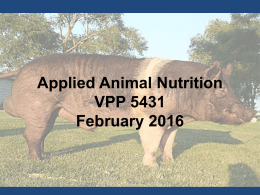 Applied Animal Nutrition VPP 5431