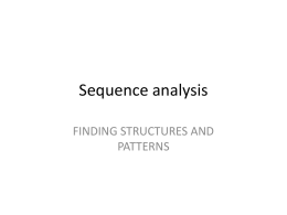 Introduction to structure analysis