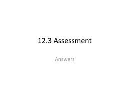 12.3 Assessment