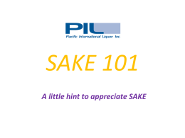 Sake 101