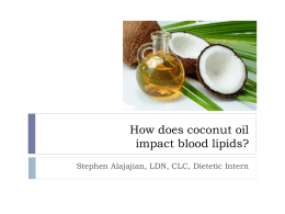 How does coconut oil impact blood lipids?