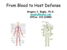 Blood components and function