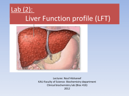 Liver Function profile (LFT)