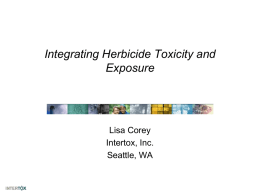 Herbicide-Toxicology