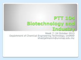 Week 7_Biotechnology and industry