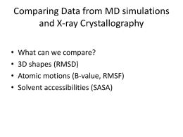 What is the difference between RMSF? RMSD? B-Factor?