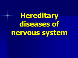 10. Hereditary diseases