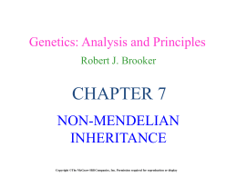 non-Mendelian inheritance