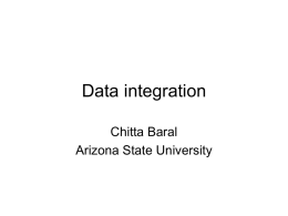 Data integration - Arizona State University
