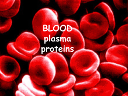 04. Blood plasma proteins