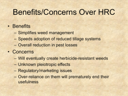 Benefits/Concerns Over HRC