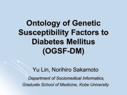 Ontology of Genetic Susceptibility Factors to Diabetes Mellitus
