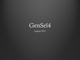 GenSel4 Features & Tutorial by Dr. Dorian Garrick