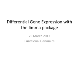 March 20 - Mouse Genome Informatics