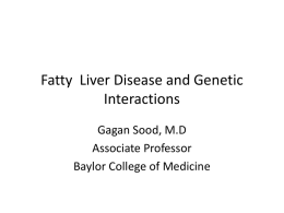 Fatty Liver Disease and Genetic Interactions