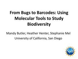 From Bugs to Barcodes: Using Molecular Tools to Study