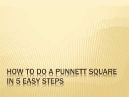 How to do a Punnett Square in 5 Easy Steps notes