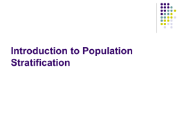 Introduction to Population Stratification
