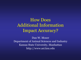 How does additional information impact accuracy?