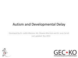 Autism/ Developmental Delay and Chromosomal microarray - GEC-KO