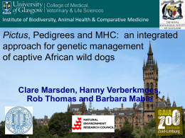 25092013_Pictus, Pedigrees and MHC_Barbara Mable
