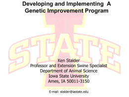 Lecture 4 Implementing a Genetic Improvement Program