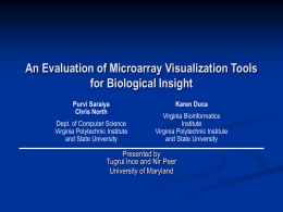 An Evaluation of Microarray Visualization Tools for Biological Insight