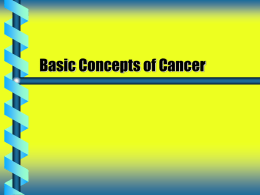 Basic Concepts of Cancer