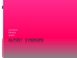 Alport Syndrome