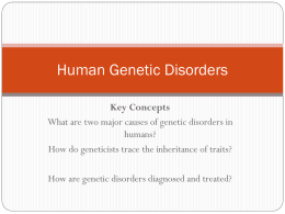 Human Genetic Disorders PPT