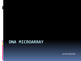 DNA Microarray - Montana State University